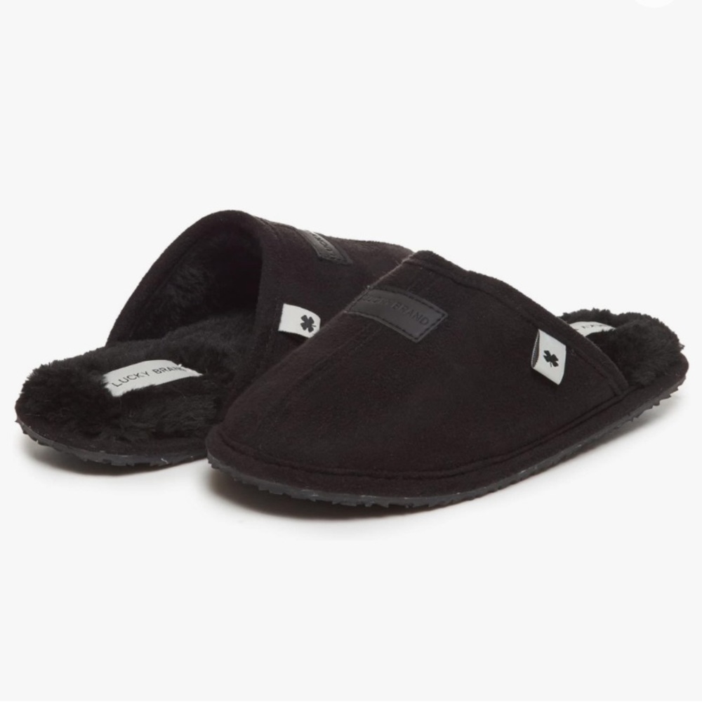 NWOT Lucky Brand micro-suede slippers